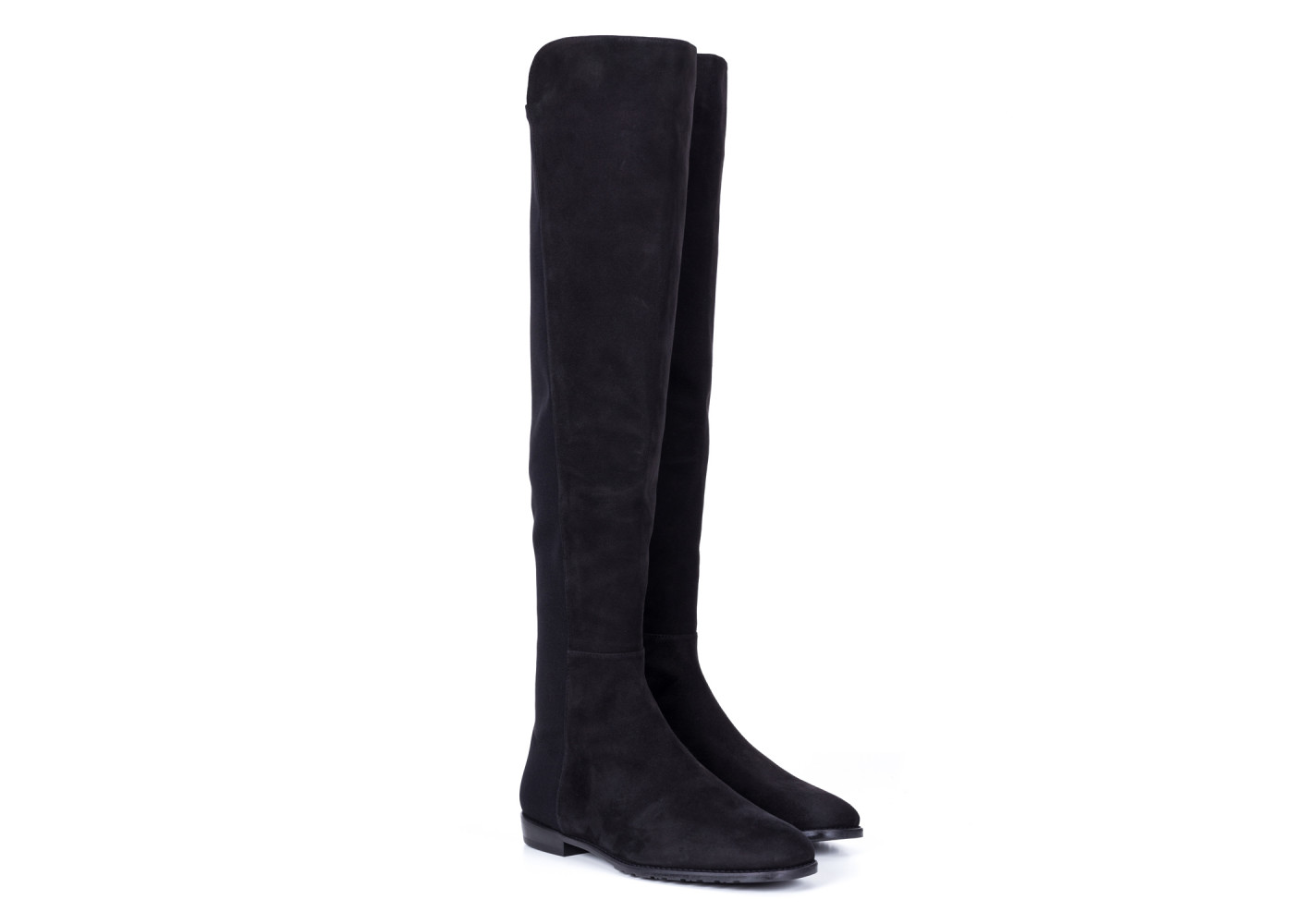 czarne-zamszowe-kozaki-damskie-z-elastycznym-materialem-stuart-weitzman-via-della-spiga-d18