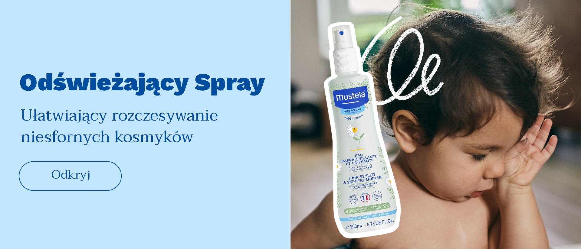 Spray ułatwiający rozczesywanie Mustela